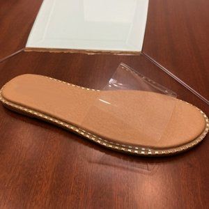 Women Open Toe Flat Fashion Clear Sandals